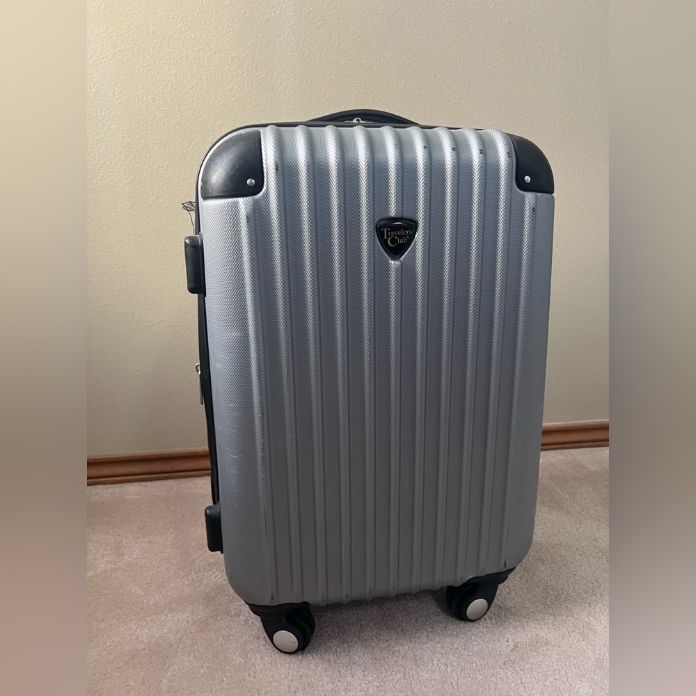 Traveler’s Club Hard Shell Carry-On Suitcase